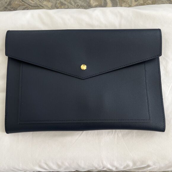 New Glass Ladder & Co Megan Portfolio Clutch Blue - Picture 1 of 11